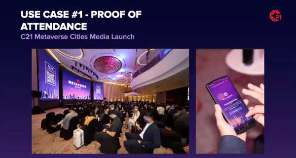 Consortium 21’s NFT Use Case #1: Proof of Attendance – C21 Metaverse Cities Media Launch