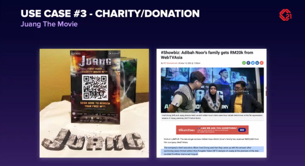 Consortium 21’s NFT Use Case #3: Charity/Donation - Juang The Movie